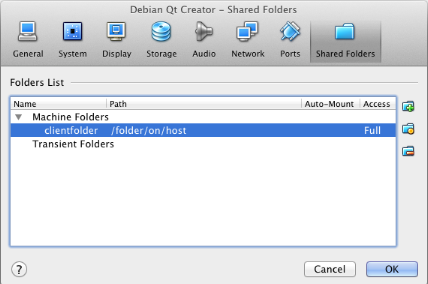 Shared Folders Feature in VirtualBox